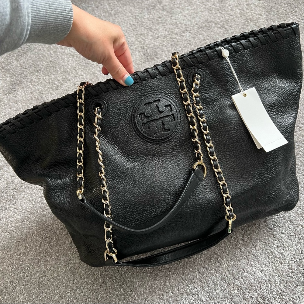 Tory Burch large tote NWT black - Picture 2 of 13